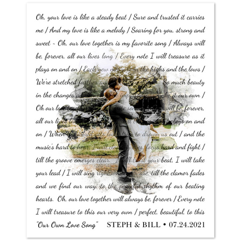 Gelato 8x10 Poster - Steph & Bill- Own Song
