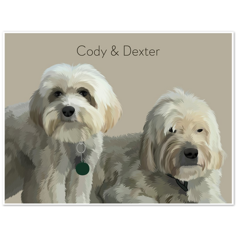 Gelato Poster 8x6 - Dog 2.6 - Cody & Dexter