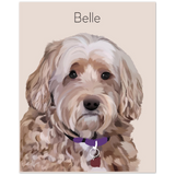 Gelato Poster 8x10 - Dog 2.6 Belle - Matte