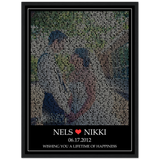 Lyrics -- Nels & Nikki 06.17.2012 -- Black framed 18x24 -- Gelato