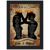 Poster -- Elda  Miguel -- Black Framed 6x8 -- Gelato