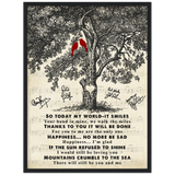 Thank you -- 2 -- Black Framed 18”x24” -- Gelato