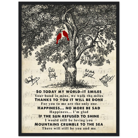 Thank you -- 2 -- Black Framed 18”x24” -- Gelato