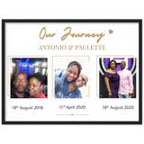 Love Anniversary Print -- Black Framed 18”x24” -- Antonio & Paulette