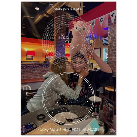 Song Prints -- poster/ 20''x28'' -- Phillip & Abigail