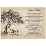 Lyrics Song -- Poster/ 28''x40'' -- Scars in Heaven ( Casting Crowns)