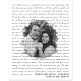 Music Lyrics Song -- Poster/ 8''x10'' -- Robert and Kelsey