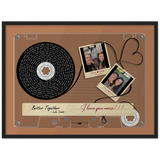 Cassette -- Devin & Carlie 01/31/2021 -- Black framed 18x24 -- Gelato