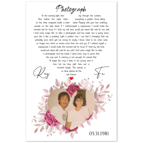 Family Prints -- Poster/ 11''x17'' -- Rey & Fe 05.31.1981