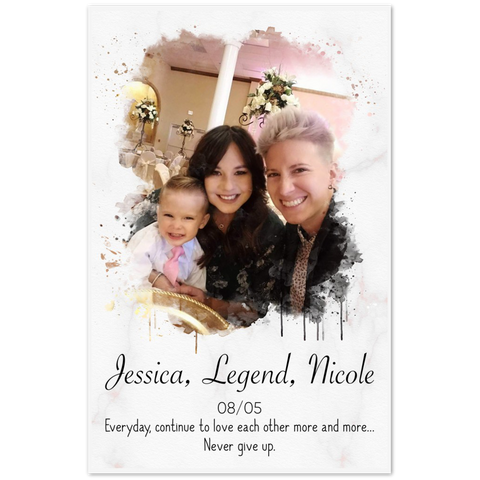 Photos to Portraits -- Poster/ 11''x17'' -- Jessica, Legend, Nicole -- gelato