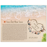 Lyrics Song -- Poster/ 8''x10'' -- Anthony & Charnea 07.24.2021