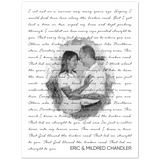 Music Lyrics Song -- Poster 30"x40" -- Eric & Mildred Chandler