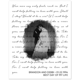 Lyrics -- Brandon and Debbi 01221994 -- 8x10 -- Gelato