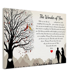 Lyrics Song -- Canvas 28"x40" -- The Wonder of You/Elvis Presley