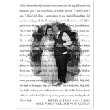 Lyrics -- Devin & Tesia 04/13/2018 -- 5x7 -- Gelato