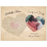 Dad Gift -- Poster 12"x16" -- Cindy and Daddy 06/08/2002