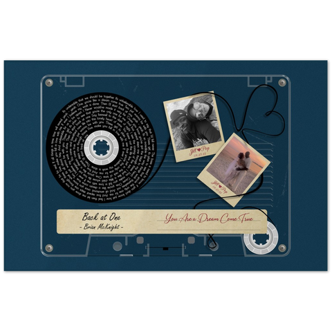 Cassettes-Tape Prints -- Poster/ 11''x17'' -- Jill & Pop 08/25/22