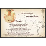 Gelato Black Framed Poster 36x24 - Janet Ann Mary Sail on Silver Girl - My Way