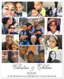 Dad Family Love -- Unframed 8''x10'' -- Valentine & Chelsea