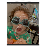 Stars Map -- Magnetic Poster Hanger - Black -- Kaylee the “Munch”