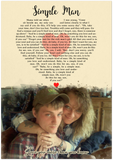 Music Lyrics Song -- Love you more than you know -- 28x40 -- Gelato