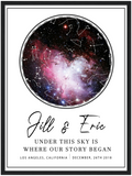 Love Anniversary Print -- Black Framed 18”x24” -- Jill & Eric