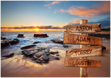 Name Street Sign -- Unframed 28''x40'' -- Aaron & Adam