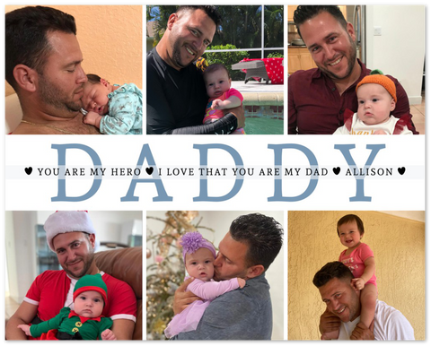 Daddy Family Prints -- Unframed 16''x20'' -- Allison