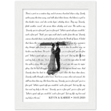 Lyrics Song -- White Framed poster / 6”x8” -- Kevin & Karrie  10.03.2020