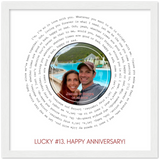 Vinyl -- James & Sonya -- White frame 12x12 -- Gelato