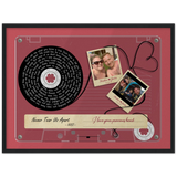 Cassettes-Tape Prints -- Black Framed 18”x24” -- Heather & Justin