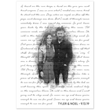 Lyrics -- Tyler & Noel 9/13/19 -- 5x7 -- Gelato