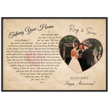 Lyrics -- Ray & Sue 05.03.2003 -- Black framed 28x40 -- Gelato