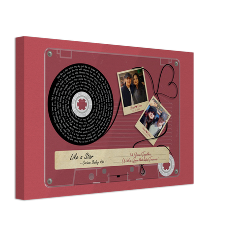 Cassette -- Brad & Gina 03.17.2007 Chestnut -- Canvas 12x18 -- Gelato