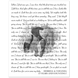 Lyrics -- Derrell & Tawanda 13 Years and counting!! -- 8x10 -- Gelato