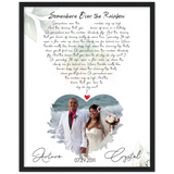 Gelato Framed 16x20 - Crystal and Arturo - Somewhere Over the Rainbow