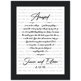 Gelato Framed 6x8 - Amazed - Shawn and Eileen