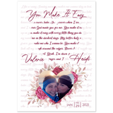 Lyrics Song -- poster/ 20''x 28'' -- Valerie and Heidi
