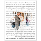 Anniversary Print -- Poster/ 16''x20'' -- Father Daughter Dance