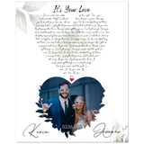 Lyrics Song -- Poster/ 8''x 10'' -- Kevin & Amber