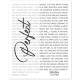 Lyrics Song -- Poster/ 8''x 10'' -- Diana 1.24.1980