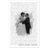 Lyrics -- Dorian & Clarissa, 09/05/2014 -- 11''x17'' -- Fuel