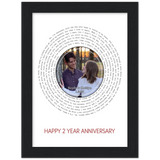 Vinyl -- Royse & Kaitlyn 1/2/20 -- Black framed 6x8 -- Gelato