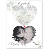 Music Lyrics Song -- poster/ 18”x24” -- Carter & Tori