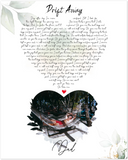 Music Lyrics Song -- Unframed 16''x20'' -- Dad