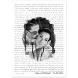 Lyrics -- Miah & Dominic 06.30.2020 -- 20x28 -- Gelato