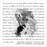 Lyrics -- Rachael & Manny June 12, 2021 -- 12x12 -- Gelato