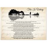 Music Lyrics Song -- Unframed 20''x 28'' -- This is Victory (Hannah Sheffield)