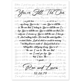Lyrics -- Ron and Laura 10.06.79 -- 5x7 -- Gelato