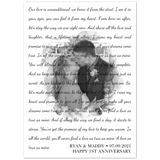 Lyrics Song -- Poster/ 5''x 7'' -- Ryan & Maddy